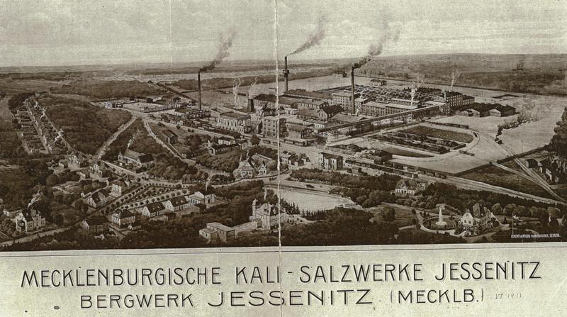 Historisches Bild von der Fabrik Jessenitz